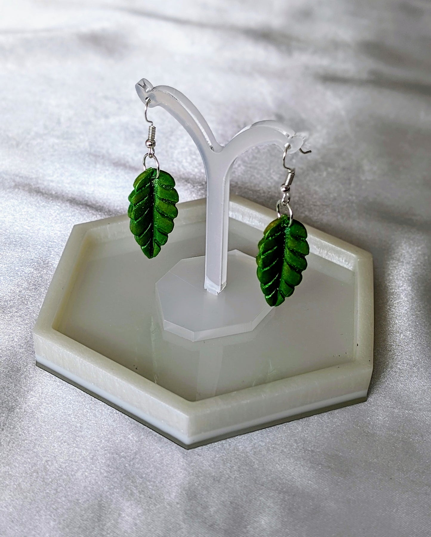 BOUCLES D'OREILLES FEUILLES