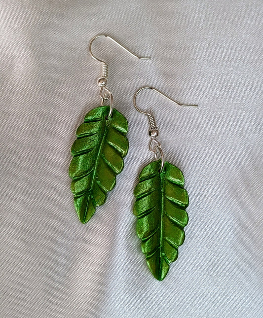BOUCLES D'OREILLES FEUILLES