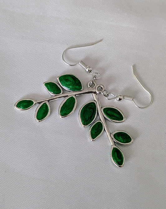 BOUCLES D'OREILLES FEUILLES