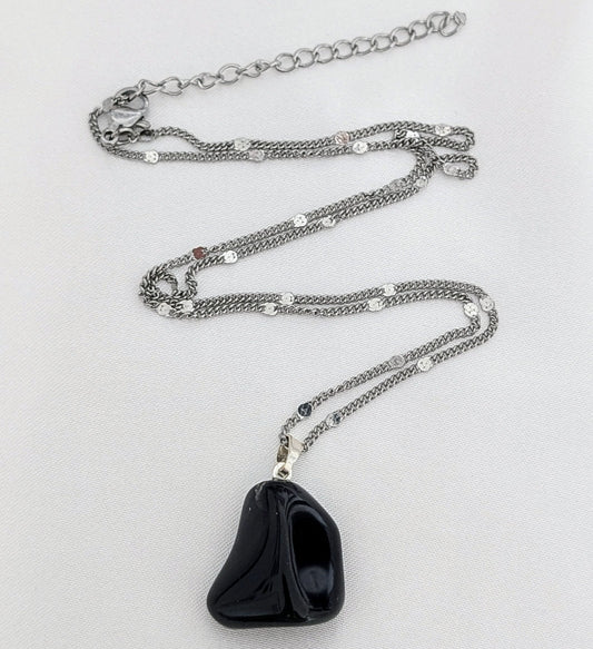 COLLIER OBSIDIENNE ŒIL CÉLESTE