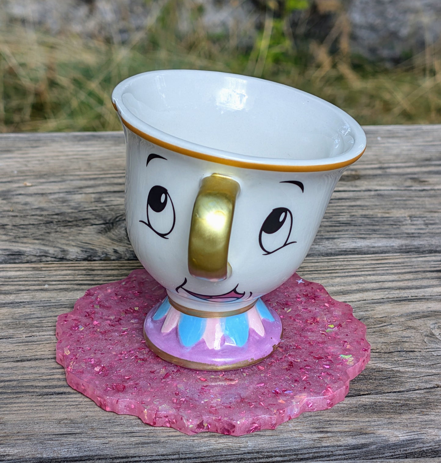 Sous-Verre Rose Nacré
