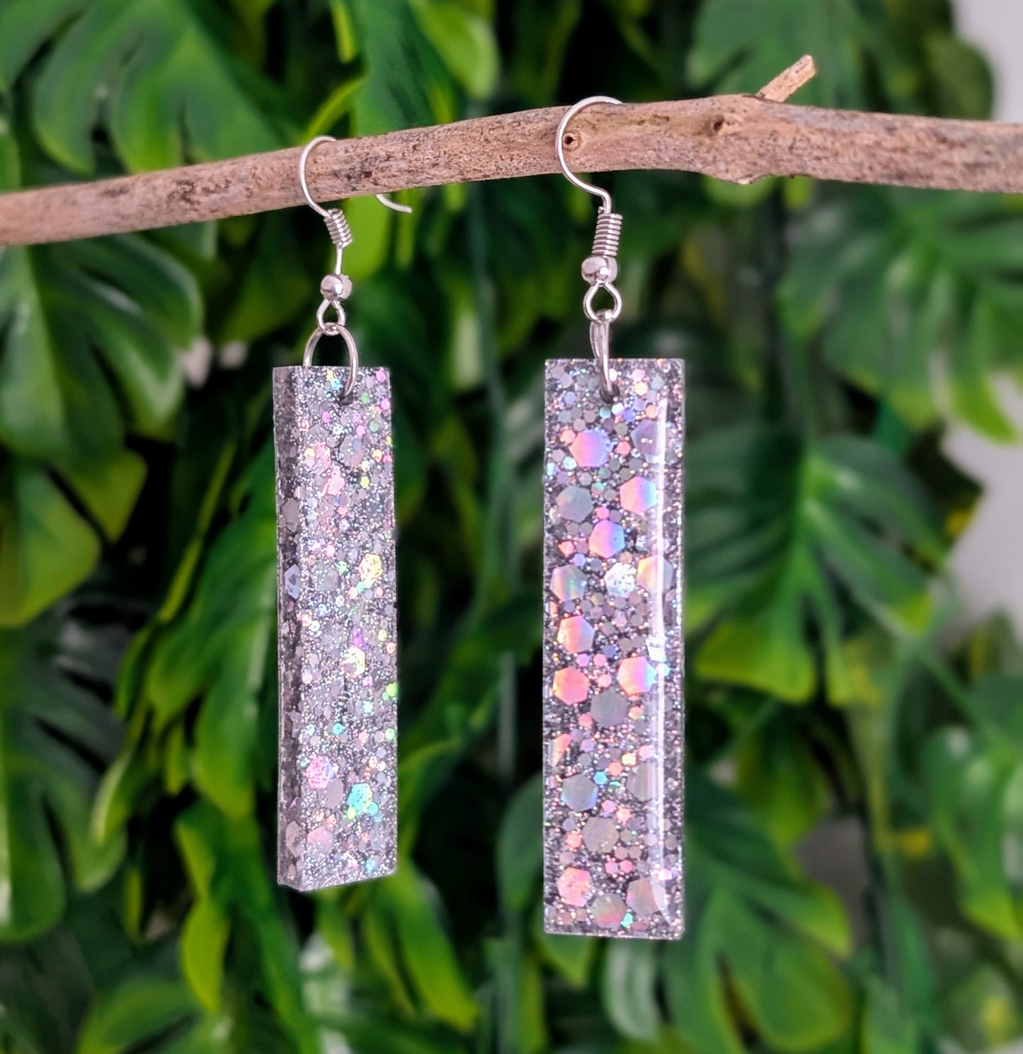 Boucles D'oreilles Holographique 5cm