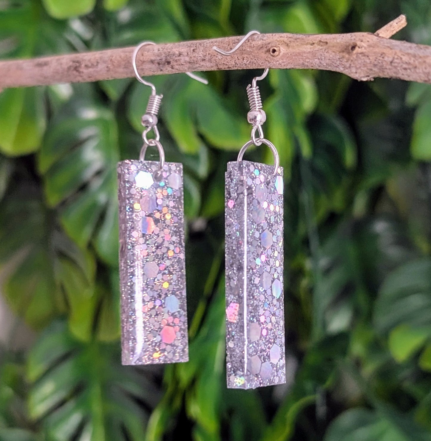 Boucles D'oreilles Holographique 4cm