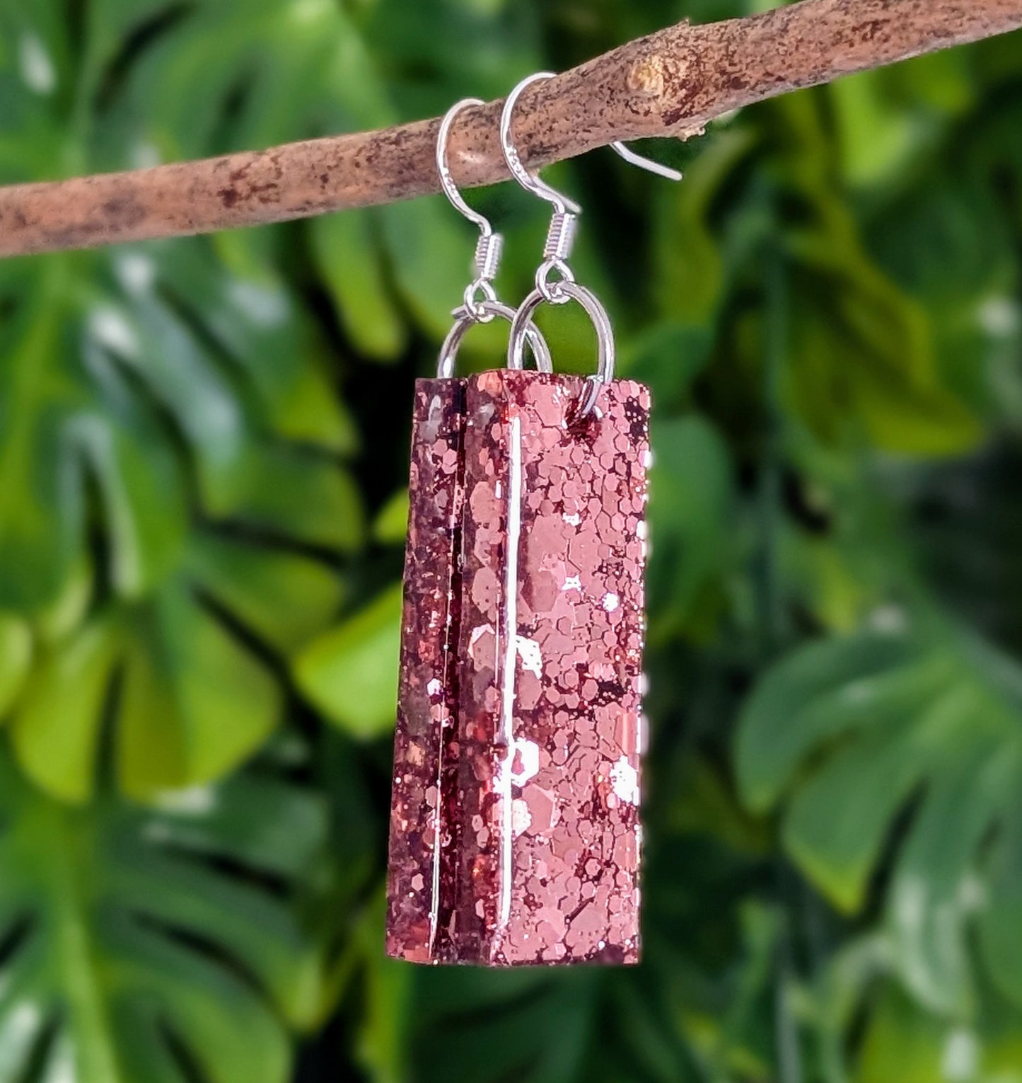 Boucles D'oreilles Rose Gold 4cm