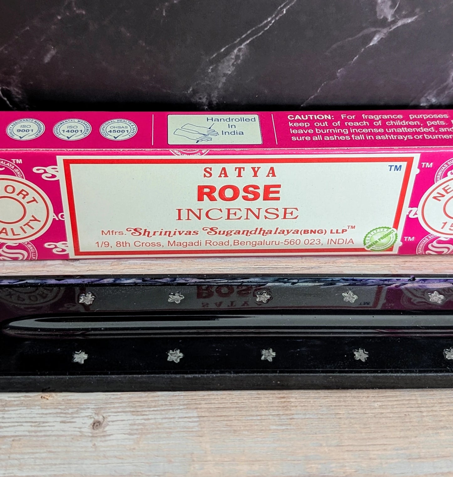 Porte-Encens avec Boîte d’Encens à la Rose