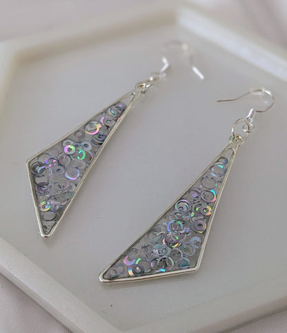 Boucles d'oreilles Holographique