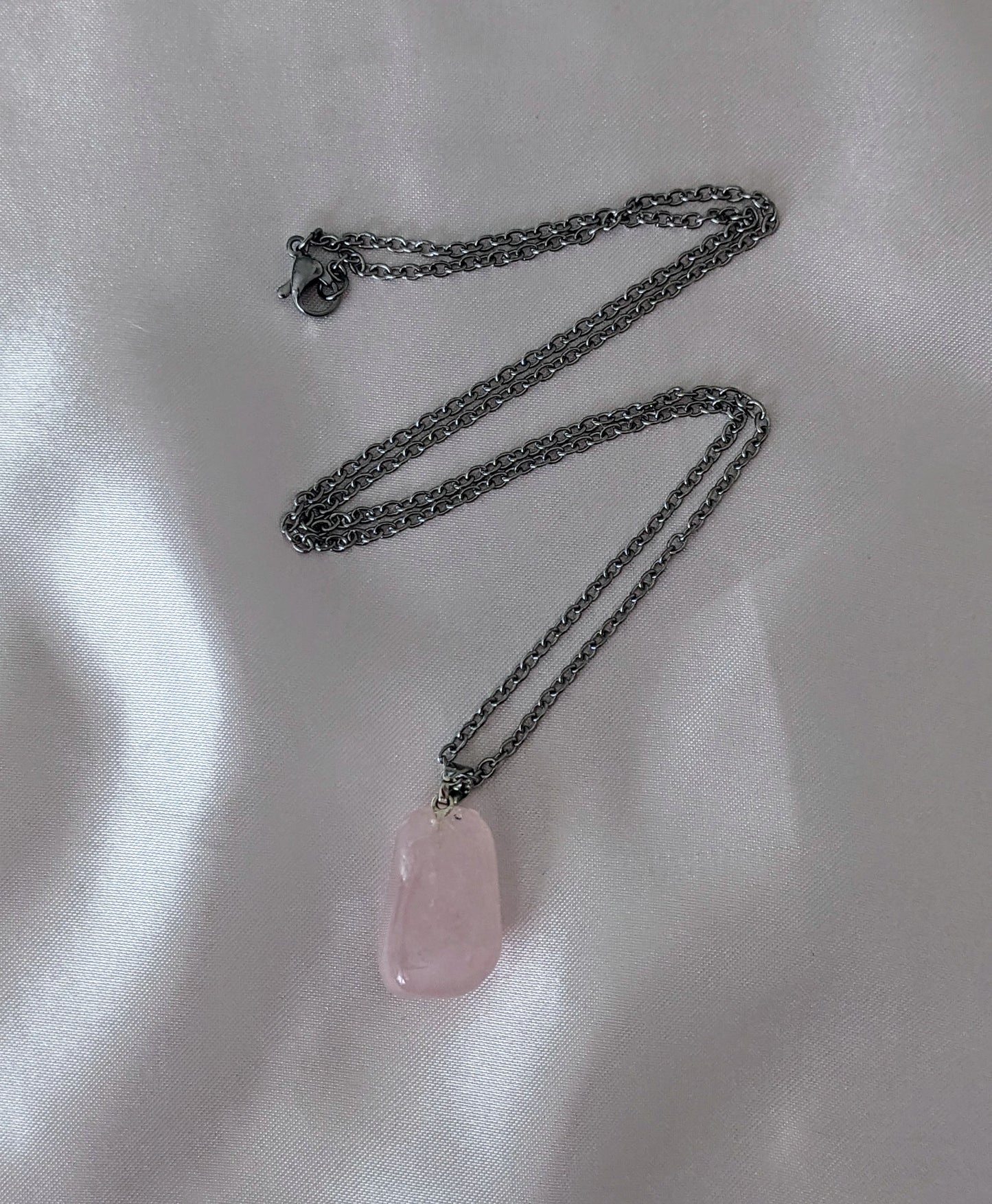 Collier quartz rose