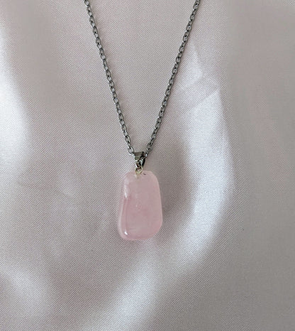 Collier quartz rose