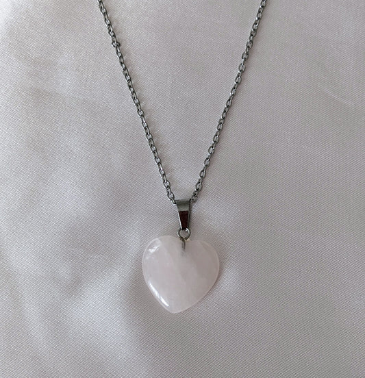 Collier quartz rose