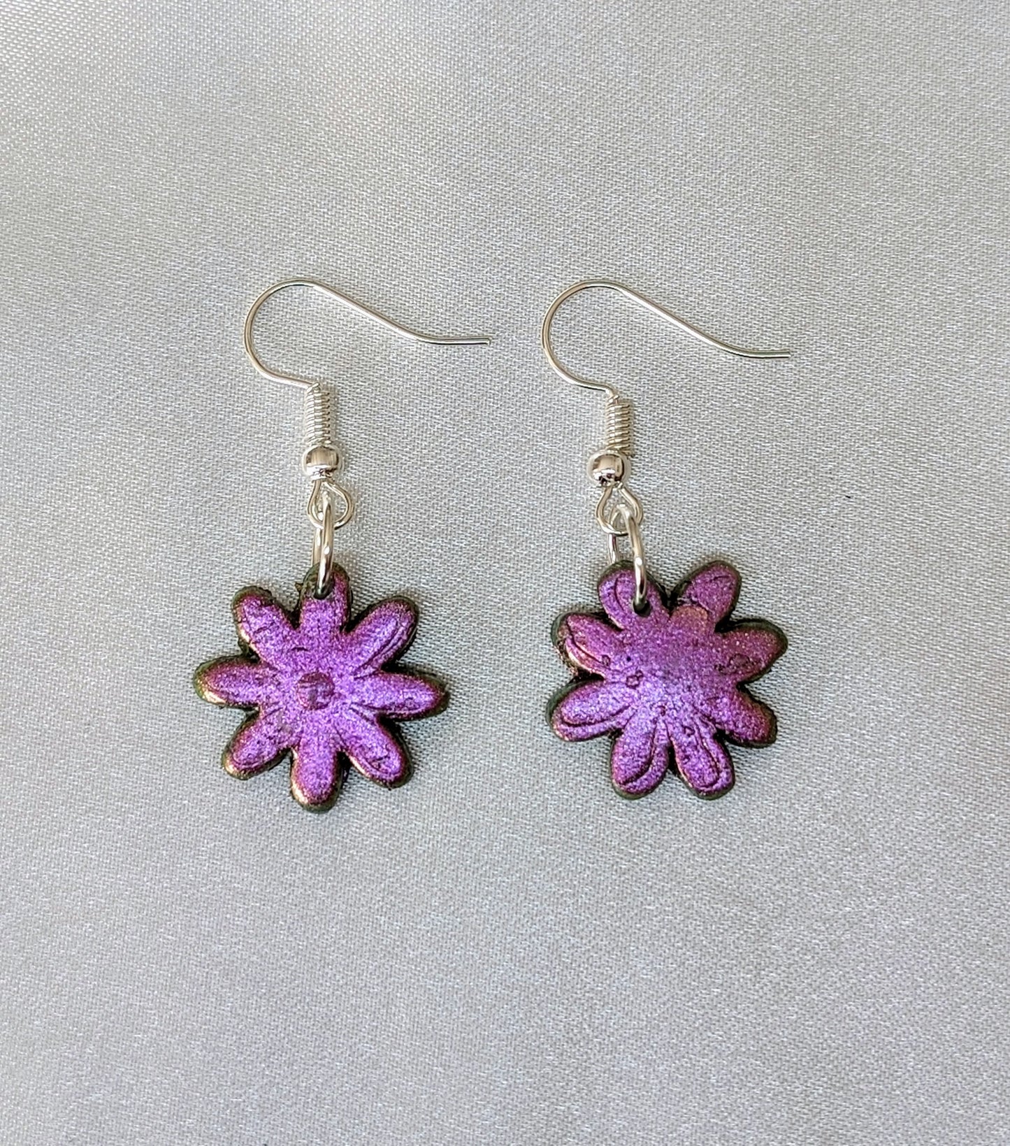 Boucles d'oreilles Fleur Rose