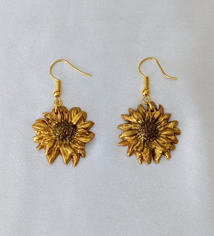 Boucles d'oreilles Tournesol