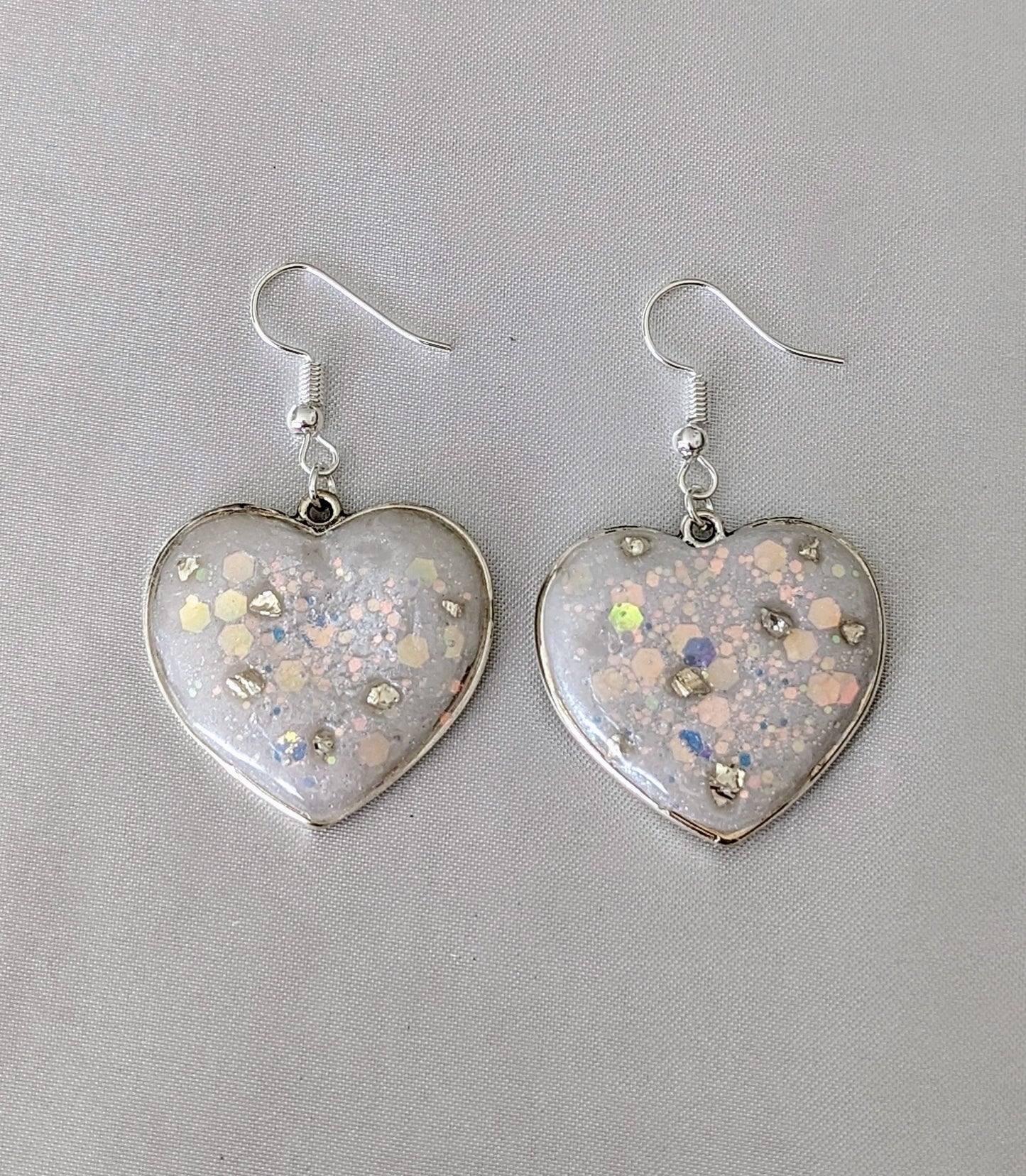 Boucles d'oreilles Cœur Holographique