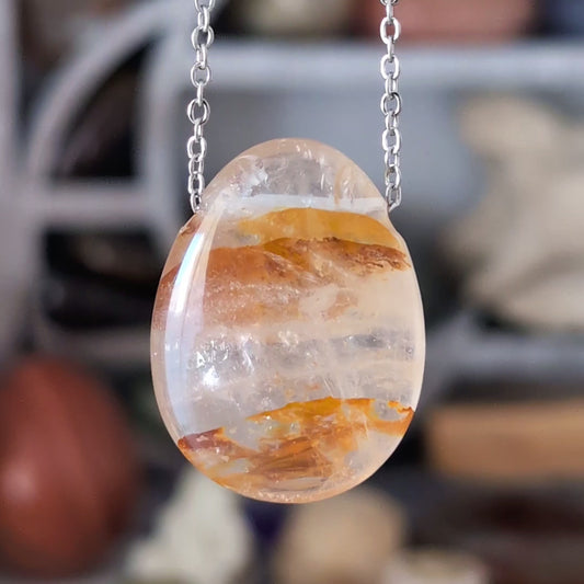 COLLIER QUARTZ FERRUGINEUX