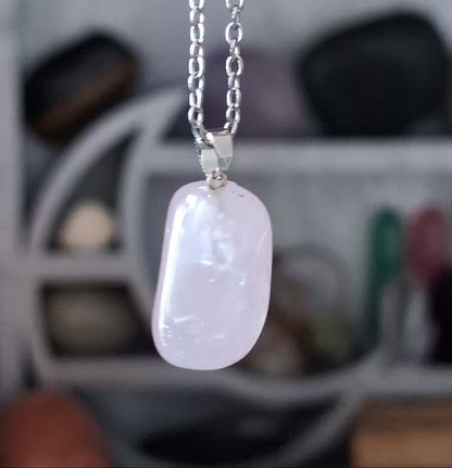 Collier Quartz Rose