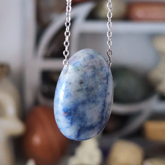 COLLIER AVENTURINE BLEU