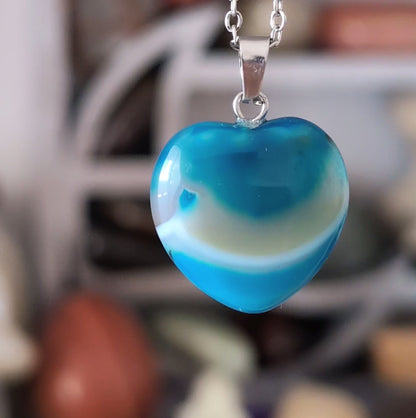 COLLIER AGATE BLEU