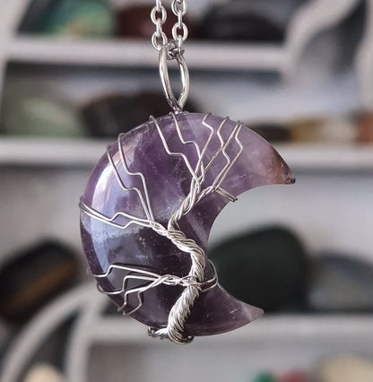 Collier Améthyste Arbre De Vie