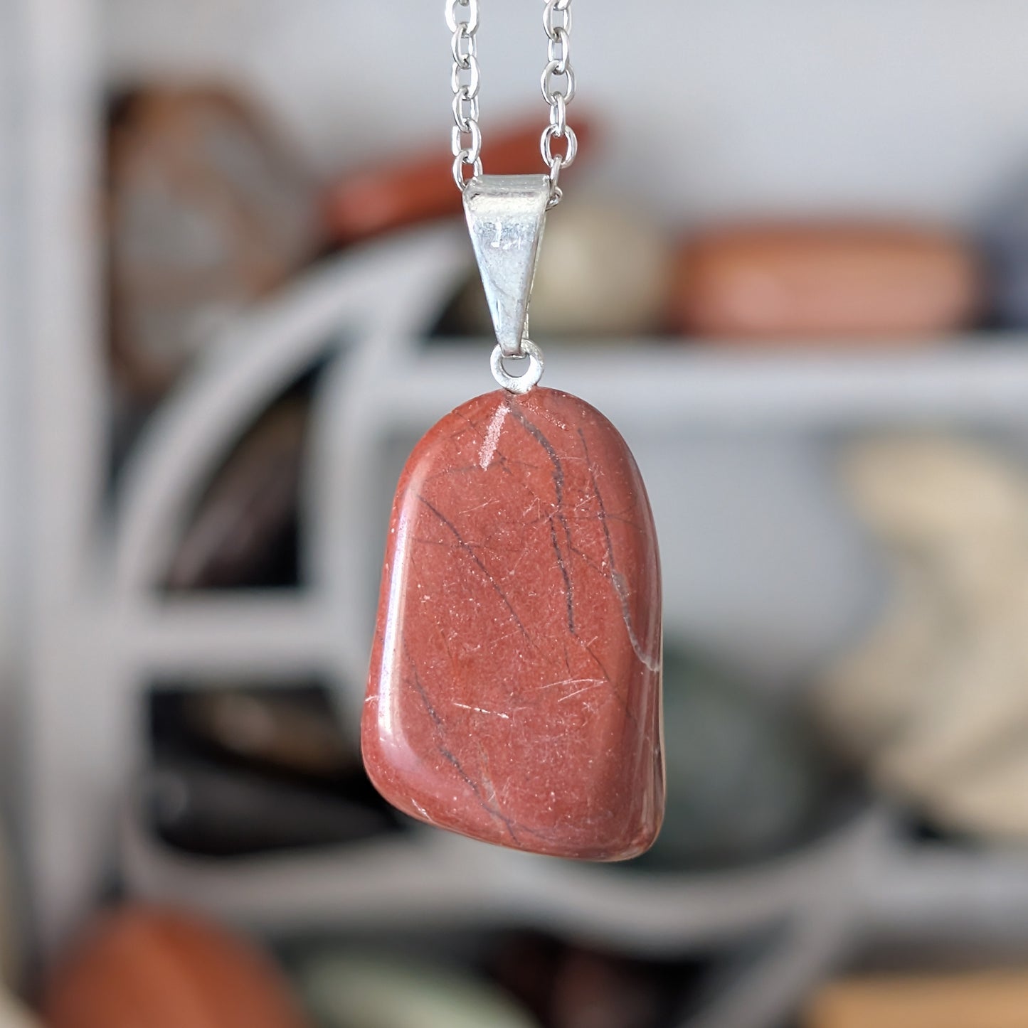 COLLIER JASPE BRESCHIA
