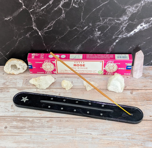 Porte-Encens avec Boîte d’Encens à la Rose