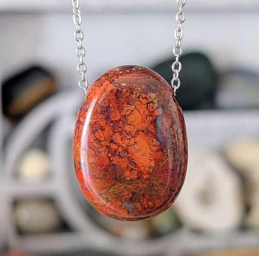 Collier Jaspe Breschia