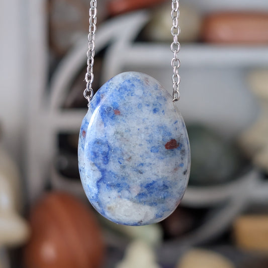 COLLIER AVENTURINE BLEU