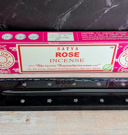 Porte-Encens avec Boîte d’Encens à la Rose