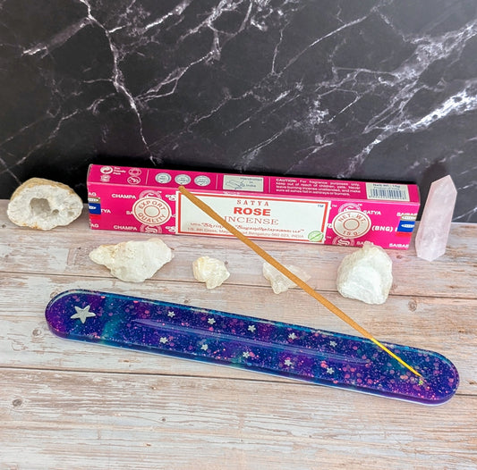 Porte-Encens avec Boîte d’Encens à la Rose