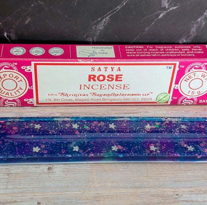 Porte-Encens avec Boîte d’Encens à la Rose