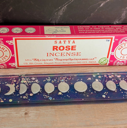Porte-Encens avec Boîte d’Encens à la Rose