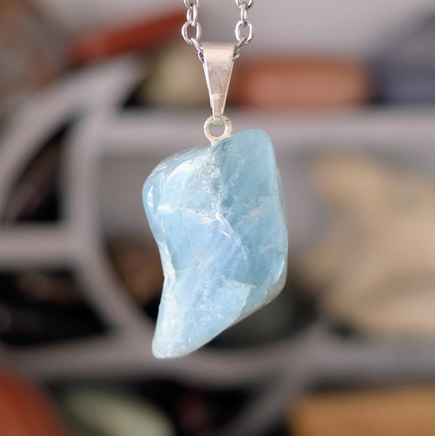 COLLIER AIGUE-MARINE